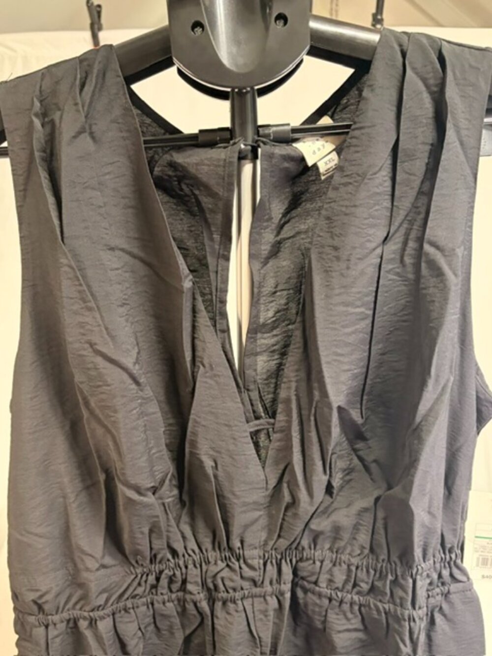 A New Day Black V-Neck Wide Leg Jumpsuit – Elastic Waist (Size XXL / NWT)